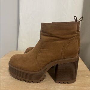 UNIONBAY Platform Chunky Faux Suede Platform Boots